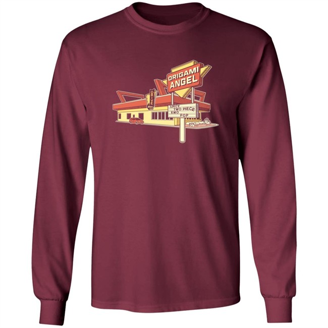 Origami Angel Merch Drive Thru Long Sleeve Tee Shirt Origami Angel Merch Drive Thru Long Sleeve Tee Shirt