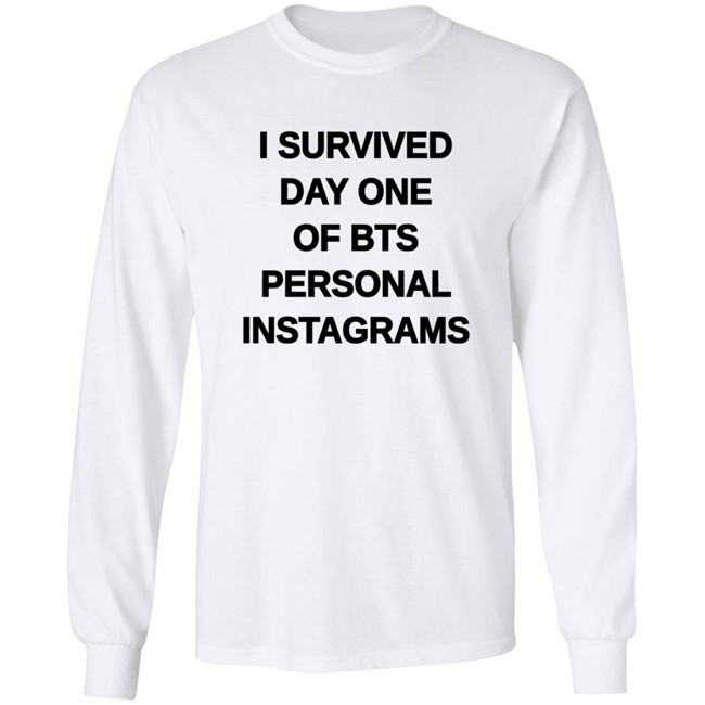Tpwkjimin I Survived Day One Of BTS Personal Instagrams Shirt Tpwkjimin I Survived Day One Of BTS Personal Instagrams Shirt