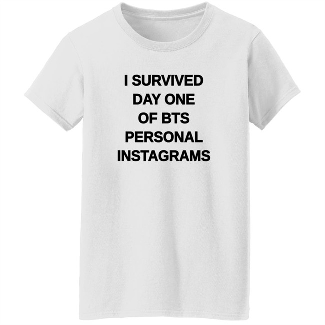 Tpwkjimin I Survived Day One Of BTS Personal Instagrams Shirt Tpwkjimin I Survived Day One Of BTS Personal Instagrams Shirt