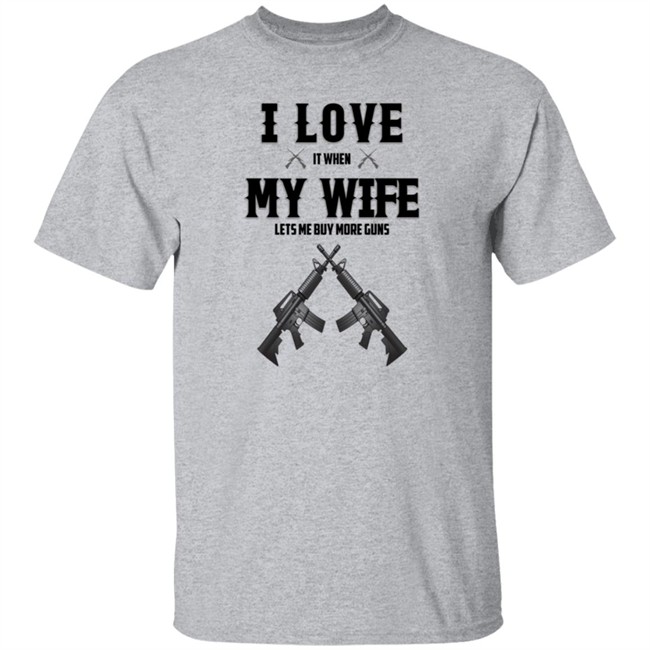 I Love My Wife And Gun Shirt I Love My Wife And Gun Shirt