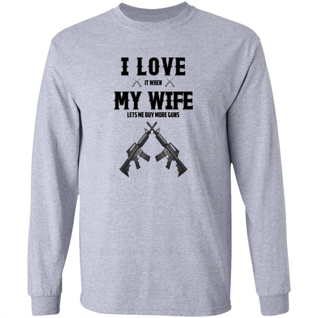I Love My Wife And Gun Shirt I Love My Wife And Gun Shirt