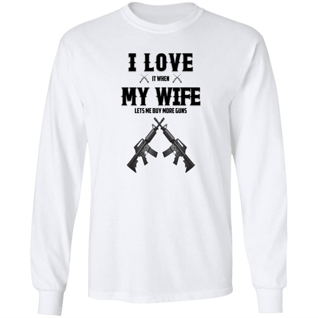 I Love My Wife And Gun Shirt I Love My Wife And Gun Shirt