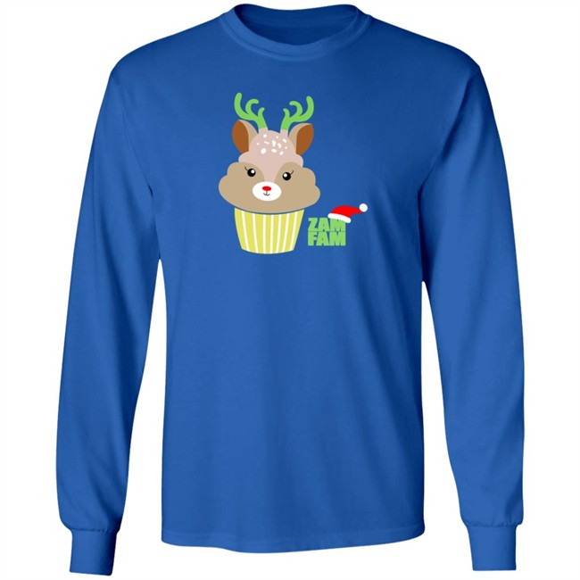 Zam Fam Merch Holiday Reiendeer Tee Shirt Zam Fam Merch Holiday Reiendeer Tee Shirt