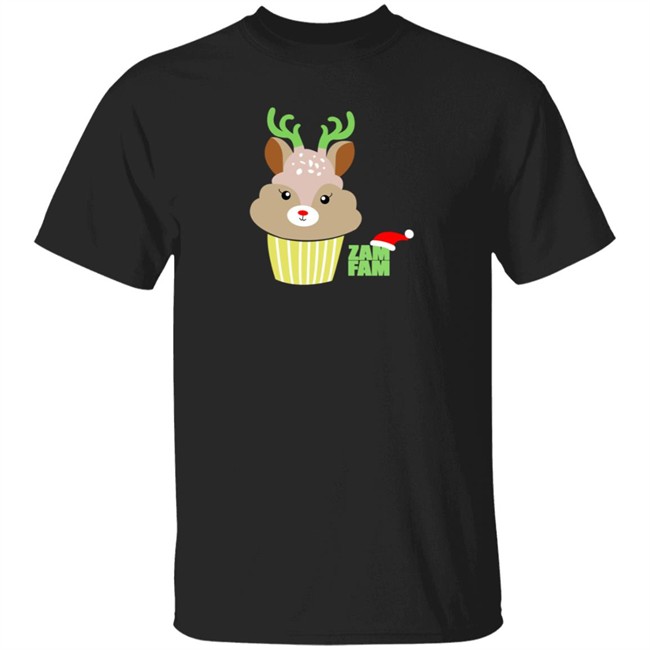 Zam Fam Merch Holiday Reiendeer Tee Shirt