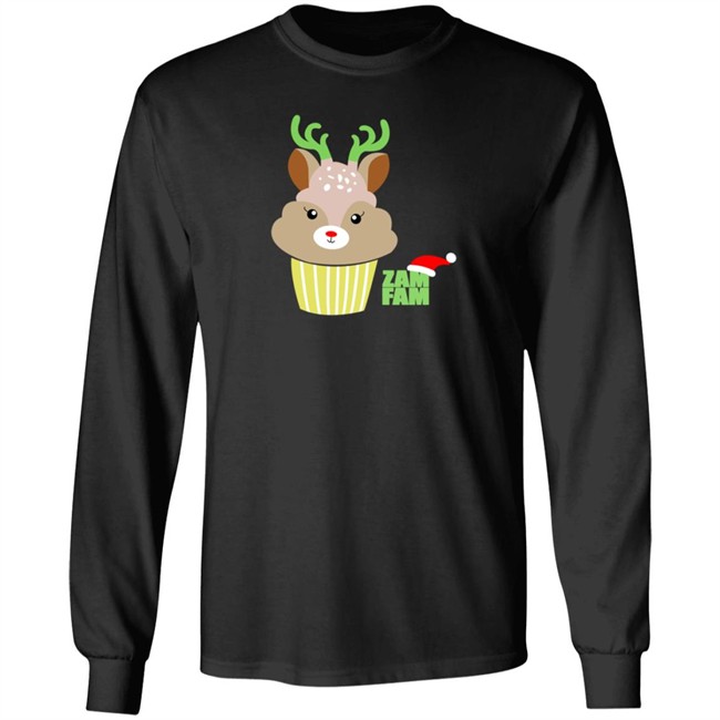 Zam Fam Merch Holiday Reiendeer Tee Shirt Zam Fam Merch Holiday Reiendeer Tee Shirt