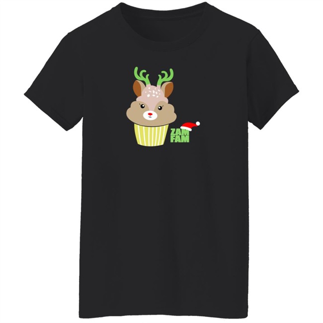 Zam Fam Merch Holiday Reiendeer Tee Shirt Zam Fam Merch Holiday Reiendeer Tee Shirt