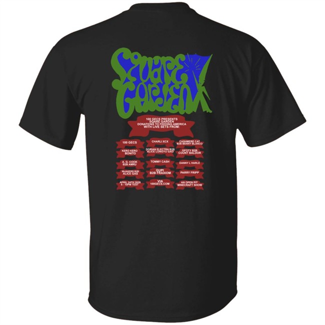 The Hyv Shop Square Garden Festival Tee Shirt The Hyv Shop Square Garden Festival Tee Shirt