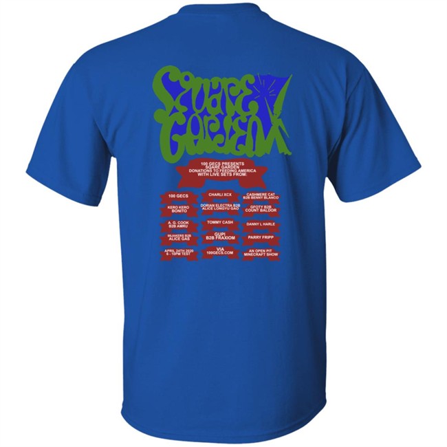 The Hyv Shop Square Garden Festival Tee Shirt The Hyv Shop Square Garden Festival Tee Shirt