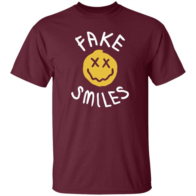 Phora Merch Fake Smiles Face Tee Shirt Phora Merch Fake Smiles Face Tee Shirt