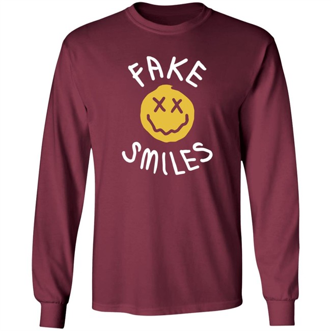 Phora Merch Fake Smiles Face Tee Shirt Phora Merch Fake Smiles Face Tee Shirt