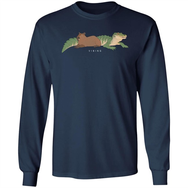 Gators Daily Merch Capybara Tee Shirt Vibing Capybara Man Gators Daily Merch Capybara Tee Shirt Vibing Capybara Man
