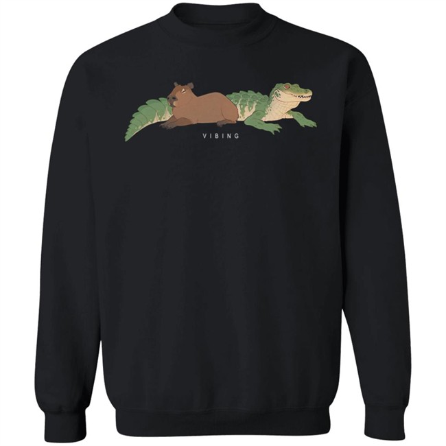 Gators Daily Merch Capybara Tee Shirt Vibing Capybara Man Gators Daily Merch Capybara Tee Shirt Vibing Capybara Man