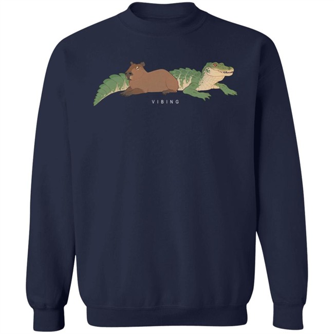 Gators Daily Merch Capybara Tee Shirt Vibing Capybara Man Gators Daily Merch Capybara Tee Shirt Vibing Capybara Man