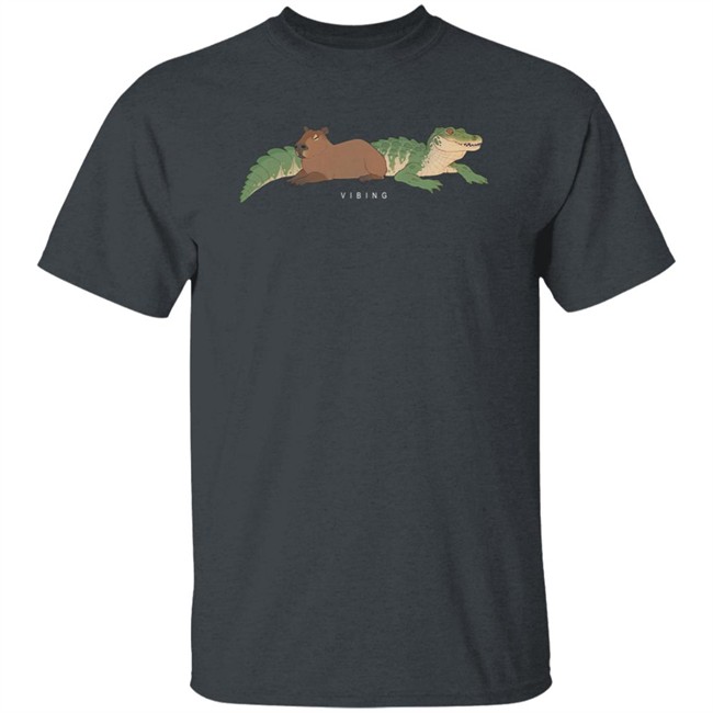 Gators Daily Merch Capybara Tee Shirt Vibing Capybara Man Gators Daily Merch Capybara Tee Shirt Vibing Capybara Man