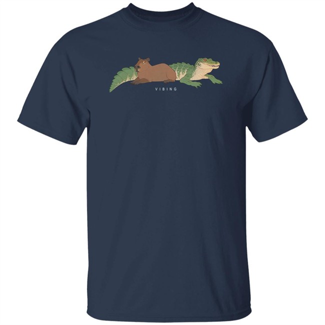 Gators Daily Merch Capybara Tee Shirt Vibing Capybara Man Gators Daily Merch Capybara Tee Shirt Vibing Capybara Man