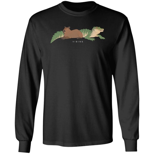 Gators Daily Merch Capybara Tee Shirt Vibing Capybara Man Gators Daily Merch Capybara Tee Shirt Vibing Capybara Man