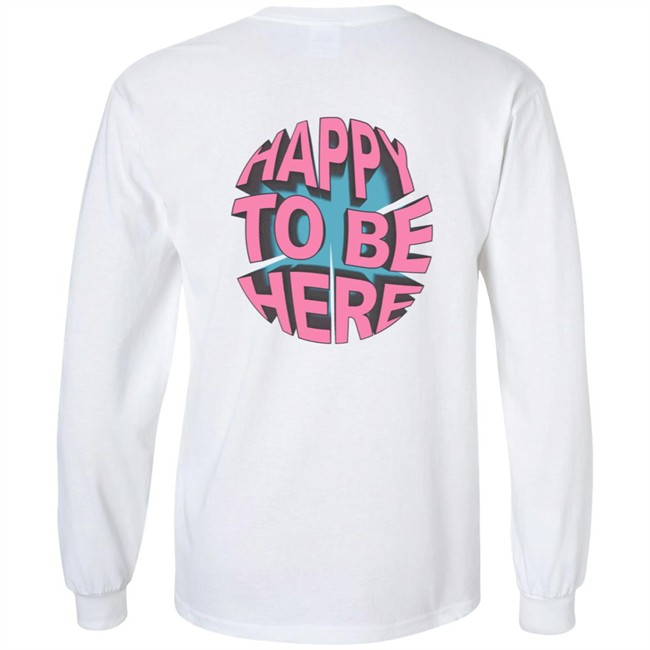 Limited Edition Space Zebra Merch Happy To Be Here Ice Blue Hoodie Limited Edition Space Zebra Merch Happy To Be Here Ice Blue Hoodie