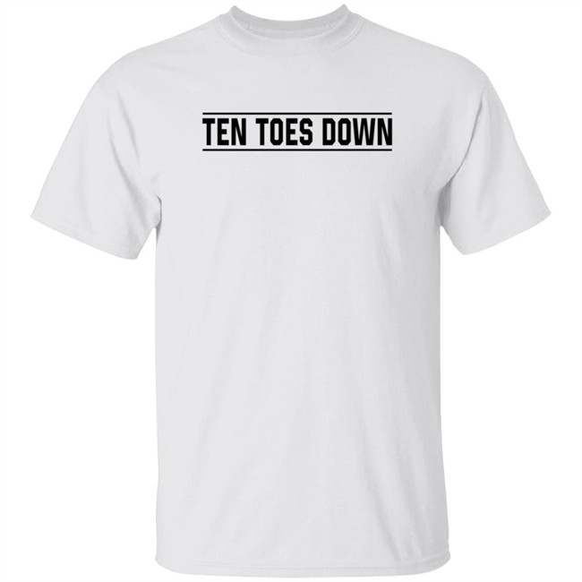 Mens Ten Toes Down T Shirt White