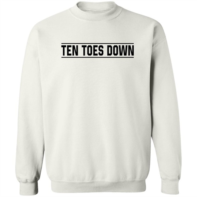 Mens Ten Toes Down T Shirt White Mens Ten Toes Down T Shirt White