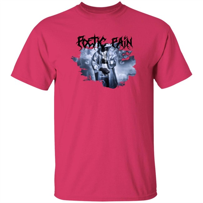 Toosii2x Merch Poetic Pain Album Art White T Shirt Toosii2x Merch Poetic Pain Album Art White T Shirt