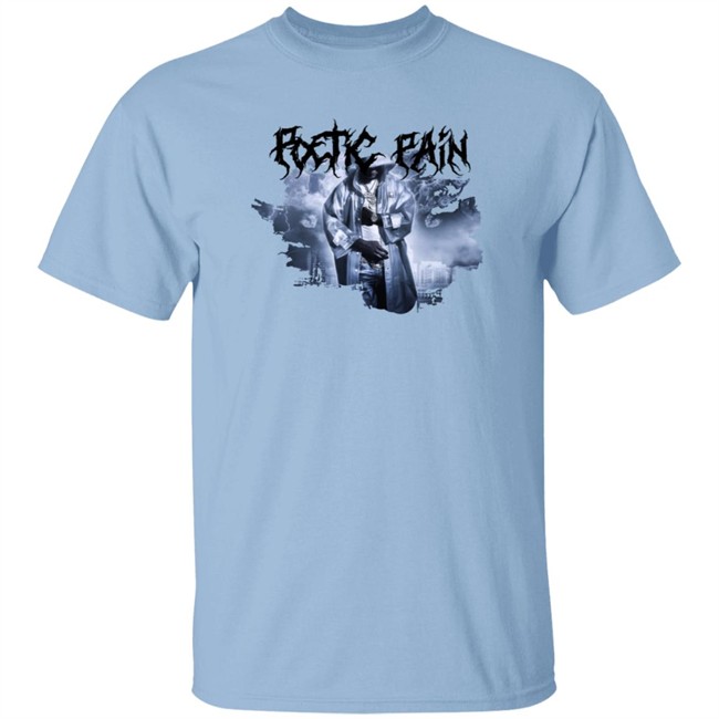 Toosii2x Merch Poetic Pain Album Art White T Shirt Toosii2x Merch Poetic Pain Album Art White T Shirt