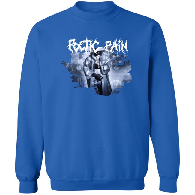 Toosii2x Merch Poetic Pain Album Art Black T Shirt Toosii2x Merch Poetic Pain Album Art Black T Shirt