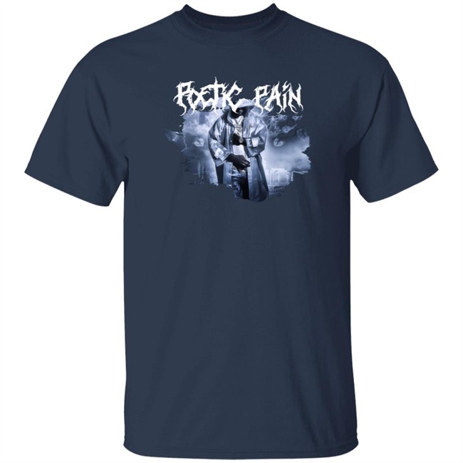 Toosii2x Merch Poetic Pain Album Art Black T Shirt Toosii2x Merch Poetic Pain Album Art Black T Shirt