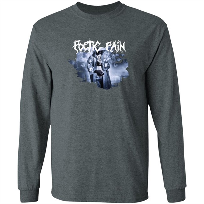 Toosii2x Merch Poetic Pain Album Art Black T Shirt Toosii2x Merch Poetic Pain Album Art Black T Shirt