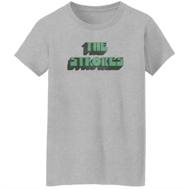The Strokes Merch The Strokes Vintage Text T Shirt The Strokes Merch The Strokes Vintage Text T Shirt