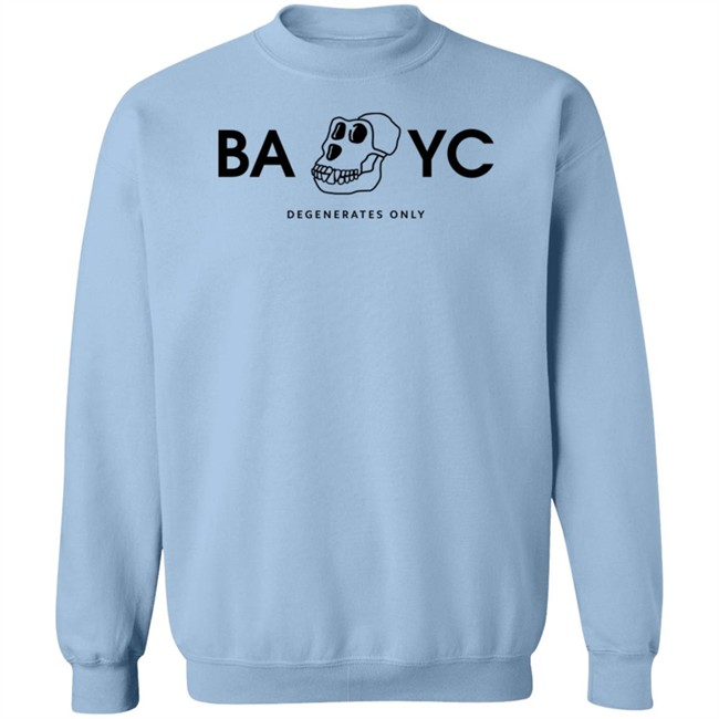 Bored Ape Yacht Club Bayc Degenerates Only Shirt Trapphone Eth Bored Ape Yacht Club Bayc Degenerates Only Shirt Trapphone Eth