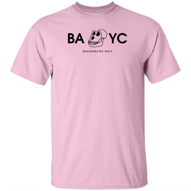 Bored Ape Yacht Club Bayc Degenerates Only Shirt Trapphone Eth Bored Ape Yacht Club Bayc Degenerates Only Shirt Trapphone Eth