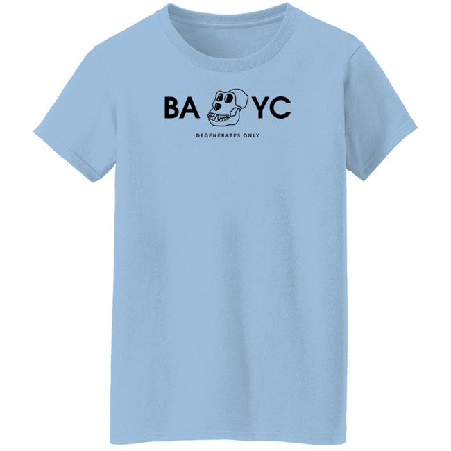 Bored Ape Yacht Club Bayc Degenerates Only Shirt Trapphone Eth Bored Ape Yacht Club Bayc Degenerates Only Shirt Trapphone Eth