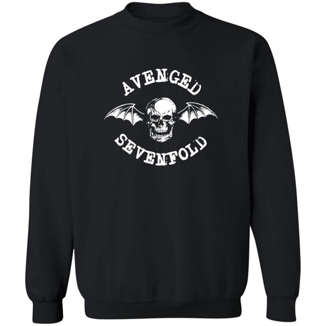 Avenged Sevenfold Merch Classic Deathbat Long Sleeve Tee Avenged Sevenfold Merch Classic Deathbat Long Sleeve Tee