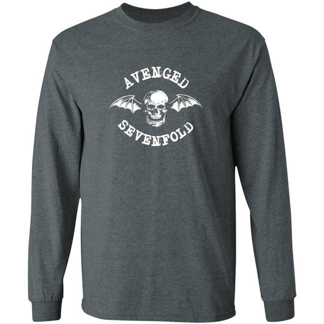 Avenged Sevenfold Merch Classic Deathbat Long Sleeve Tee Avenged Sevenfold Merch Classic Deathbat Long Sleeve Tee
