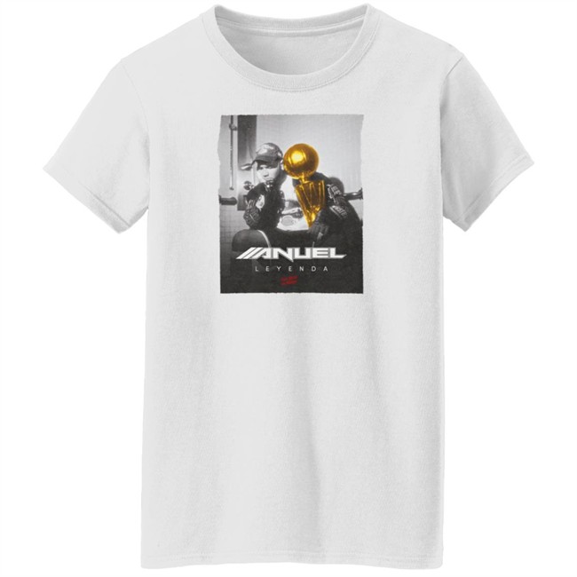 Anuel AA Merch Leyenda Campeón Blanca Camiseta Shirt Anuel AA Merch Leyenda Campeón Blanca Camiseta Shirt