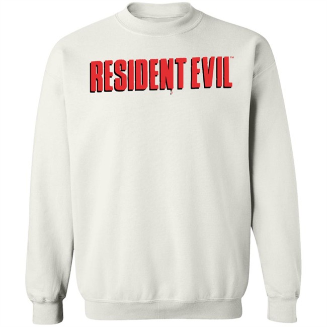 Graph Gaming Merch Resident Evil Vintage Cover White Tee Shirt Graph Gaming Merch Resident Evil Vintage Cover White Tee Shirt