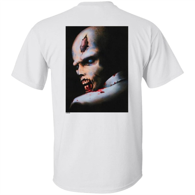 Graph Gaming Merch Resident Evil Vintage Cover White Tee Shirt Graph Gaming Merch Resident Evil Vintage Cover White Tee Shirt