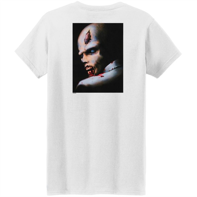 Graph Gaming Merch Resident Evil Vintage Cover White Tee Shirt Graph Gaming Merch Resident Evil Vintage Cover White Tee Shirt