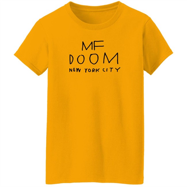 Mf Doom Merch Pass The L - Marigold Shirt Mf Doom Merch Pass The L - Marigold Shirt