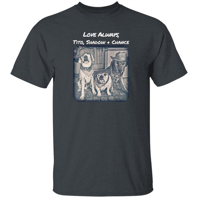 Limited Edition Trevor Donovan Merch Love Always Tito, Shadow And Chance Hoodie Limited Edition Trevor Donovan Merch Love Always Tito, Shadow And Chance Hoodie