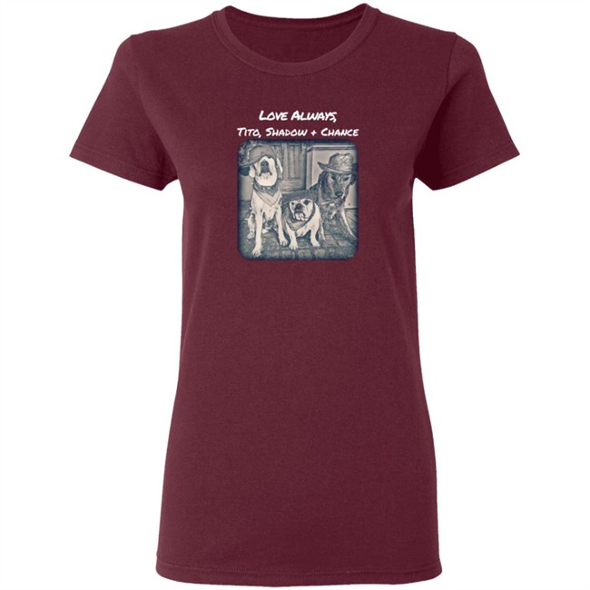 Limited Edition Trevor Donovan Merch Love Always Tito, Shadow And Chance Hoodie Limited Edition Trevor Donovan Merch Love Always Tito, Shadow And Chance Hoodie