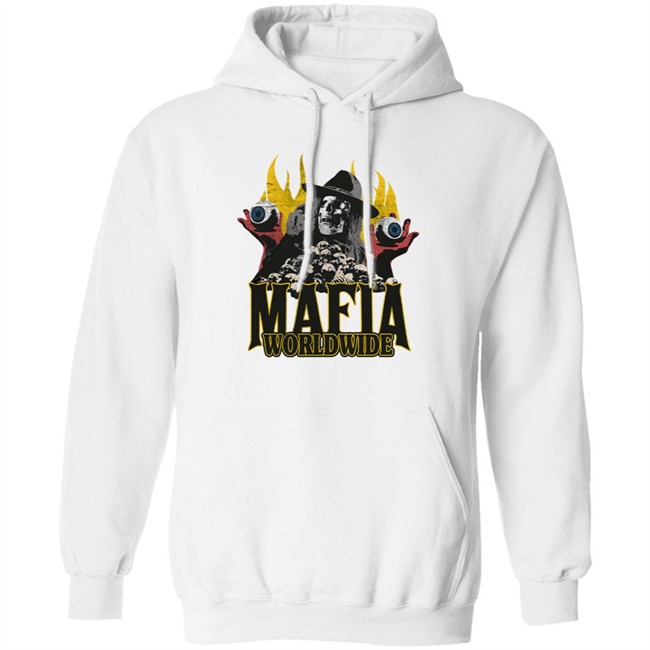 Mafia Worldwide Merch Skulls On Fire Tee Shirt Mafia Worldwide Merch Skulls On Fire Tee Shirt