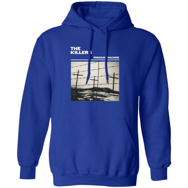 The Killers Music Shop Merch Pressure Machine Barbed Wire Black T Shirt The Killers Music Shop Merch Pressure Machine Barbed Wire Black T Shirt