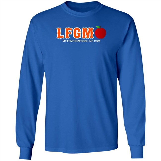 Mets Merized Online Shop LFGM Apple Shirt Mets Merized Online Shop LFGM Apple Shirt