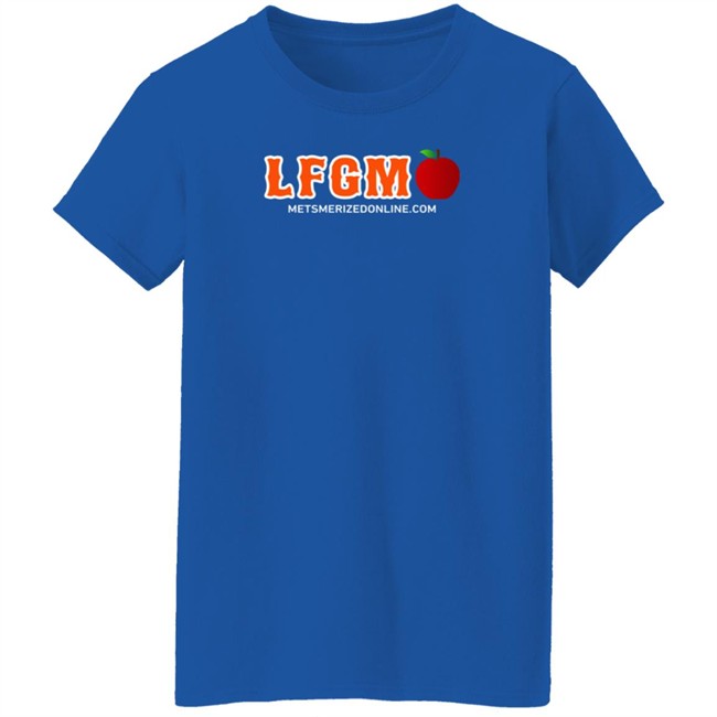 Mets Merized Online Shop LFGM Apple Shirt Mets Merized Online Shop LFGM Apple Shirt