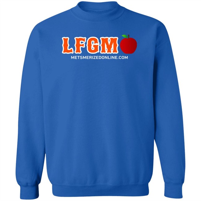 Mets Merized Online Shop LFGM Apple Shirt Mets Merized Online Shop LFGM Apple Shirt