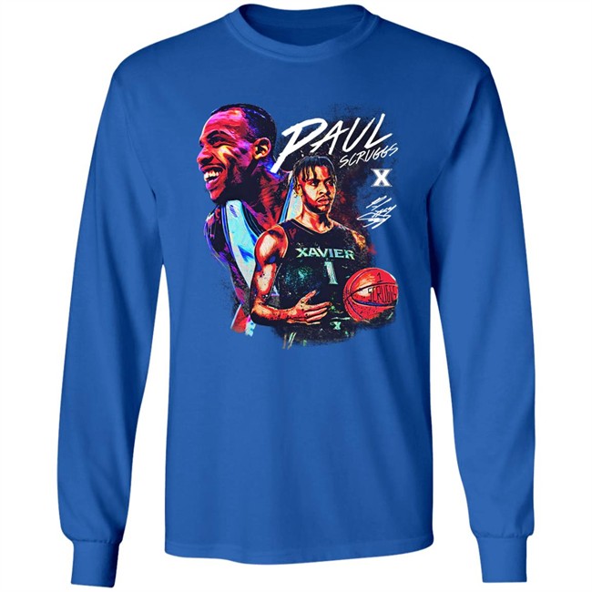 Paul Scruggs Player Tee Shirt Cincy Shirts Merch Xavier Basketball Paul Scruggs Player Tee Shirt Cincy Shirts Merch Xavier Basketball