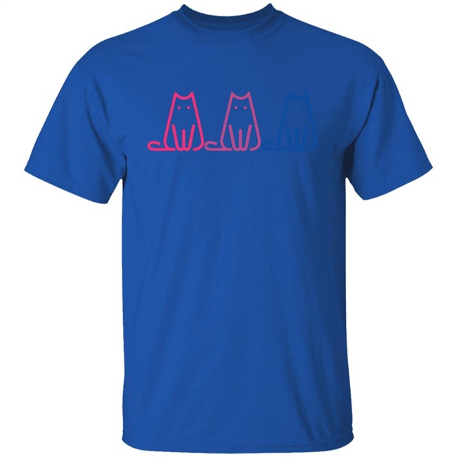 Cahlaflour Bisexual Pride Cat Shirt Cahlaflour Bisexual Pride Cat Shirt