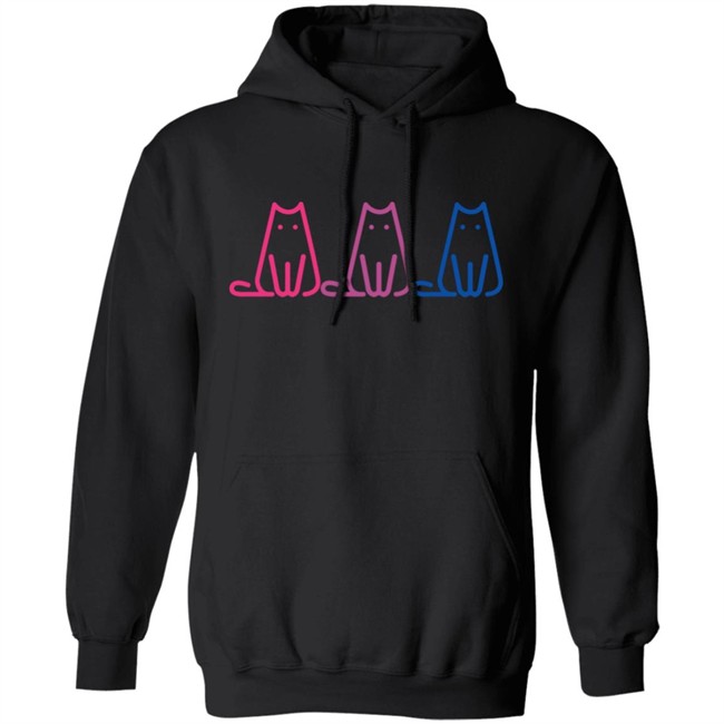 Cahlaflour Bisexual Pride Cat Shirt Cahlaflour Bisexual Pride Cat Shirt