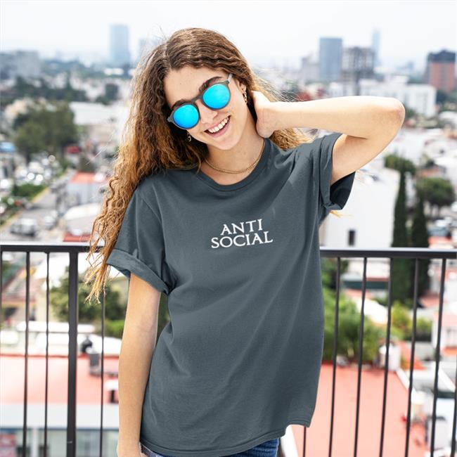 Dannie D Dannied01 Anti Social Shirt
